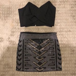 Skirt and top set